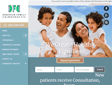 Tablet Screenshot of denholmfamilychiropractic.com